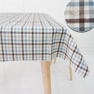 아트박스/레브라이프 다니엘 브라운체크 방수식탁보