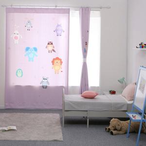 [타카타카] 애니멀스타 DTP암막커튼 (핑크)