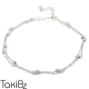 [타키비즈] 실버 더블볼륨 발찌