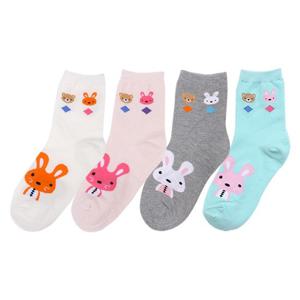 [제이핑크]여성 래빗베어 프리미엄 패션양말
