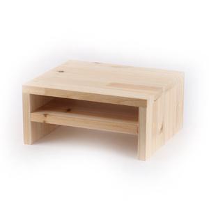 원목 삼나무 모니터 받침대 보조 2단