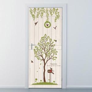 아트박스/낭만창고 nces023-숲속의 산책길(무늬목)-현관문시트지