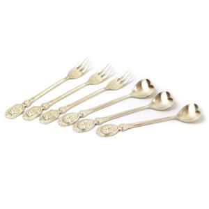 [박씨상방] 하회탈 티타늄 티포크&티스푼 6P세트