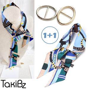 [타키비즈] 루체 트윌리 스카프세트(스카프+스카프링)