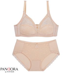 판도라by비비안 노와이어 풀컵 브라팬티 AB컵 pst7073