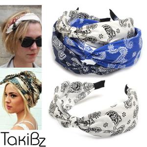 [타키비즈] 심플 페이즐 리본터번 헤어밴드