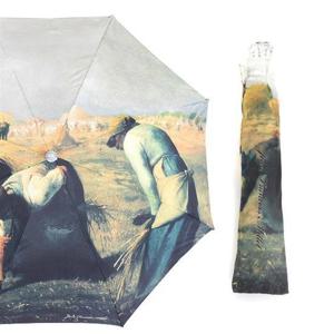 명화 3단 양산 [이삭 줍는 여인들] [K0529]