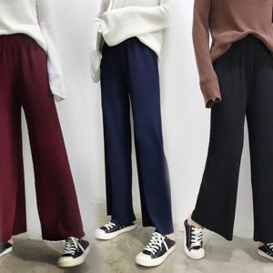 진스타일 여성 가을 9부 주름통바지/와이드팬츠