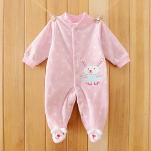 원피스 입은 토끼 발싸개 우주복(0-12개월) 202506