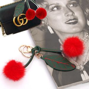 나뭇잎앵두 깜찍이밍크키링(7SH260)