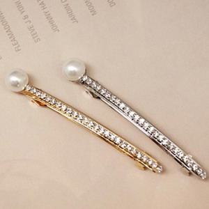 일레븐 큐빅 진주볼 자동핀 / 포인트핀 / 머리핀 2color