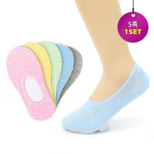 [L0064] 쌩크로포드 페이크삭스 [5족 무지 여성양말]