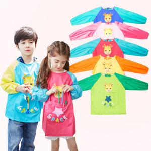 [엠케이] 기린 토시일체형 유아동 미술가운(1-9세)203407