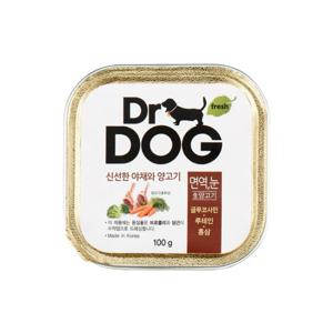 [닥터독] 눈면역 캔 양고기 100g