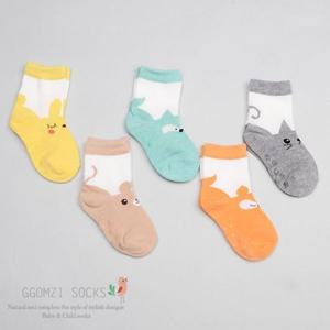 [꼼지]Y까꿍친구(5족) 유아양말/양말세트/아기양말/신생아양말/여아양말/남아양말