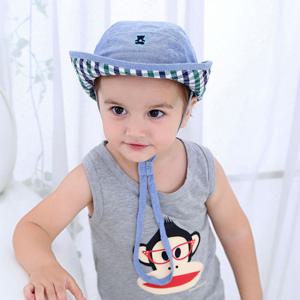 [엠케이] 미니 곰 체크 벙거지 모자(45-53cm) 500078