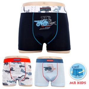 [진스타일] 남아동 블루카 기능성 쿨 드로즈 3매입