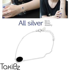[타키비즈] 순은 오닉스포인트 실버팔찌