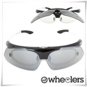 스포츠 미러 선글라스 안경겸용 플립형 SP3771 BK