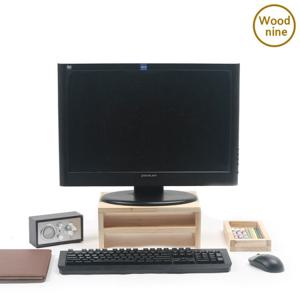 우드나인 원목 삼나무 모니터받침대 2단 보조