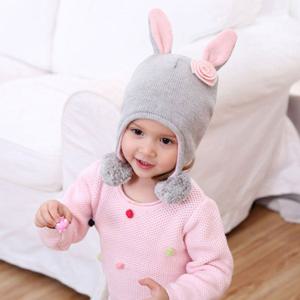 [엠케이] 플라워 장식 바니 귀달이모자(1-6세) 203674