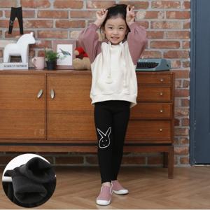 아동 날씬 토끼 기모레깅스