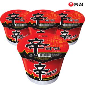 농심 신라면 큰사발 114g x 4개