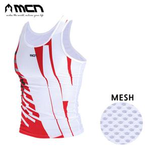 MCN/엠씨엔 레드스퀘어 K메쉬 민소매이너웨어 자전거의류