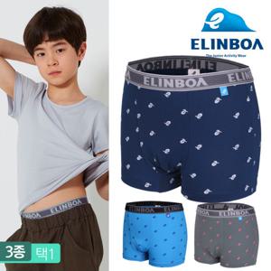 [엘인보아] 남아 기능성 냉감 드로즈 팬티_심볼 3종 택1