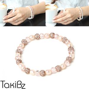 [타키비즈] 오로라 담수진주 핸드메이드 팔찌