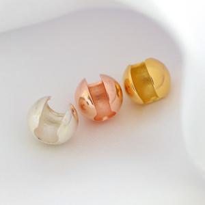 [폭스타일] [실버] 볼드 볼 이어커프(G/RG)