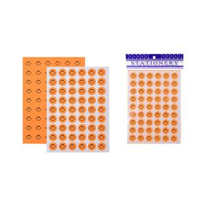 [블루마토] 칭찬(스마일)스티커2(1장-54개) (10P) -주황(단품)