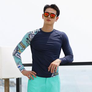 남성 뉴팝핀 래쉬가드 긴팔 수영복 바캉스룩 비치웨어 JR125