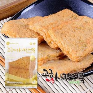 미도식품 고급 매운 사각어묵 야채맛(땡천) 400g