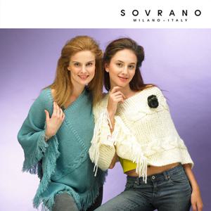 [소브라노] 핸드메이드 꽈배기 망토판초 니트 숄