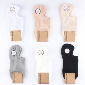 양말예찬 여성용 고급 골지덧신 페이크삭스