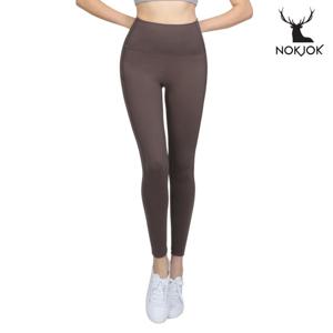 녹족 요가복 필라테스복 하이텐션 9부 레깅스 모카