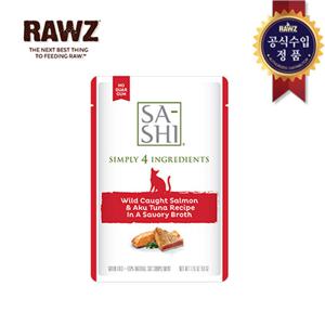 로우즈 고양이파우치간식 사시-연어& 참치