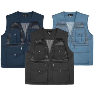 [노블진]F 그린파크 망사조끼 단체 작업복조끼 주머니많은조끼