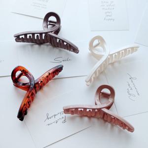 [국산]심플 꼬임 빅 올림머리 집게핀 / 헤어핀 4color