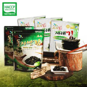 [대천청정맛김] 혼합세트4-재래전장5봉+돌자반2봉