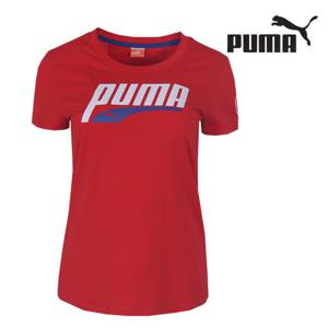 푸마 여성 ATHLETIC 반팔 라운드 티셔츠-511557-96
