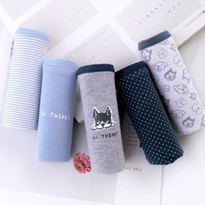 여성 면 미디 5매입세트 학생 요일팬티 캐릭터 면스판 MR-280