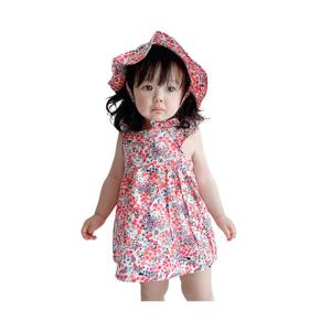 [엠케이] 리버티 플로럴 원피스 모자 세트 (0-24m) 204145