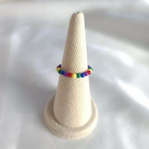 [로즈데이드] 구슬무지개 비즈반지