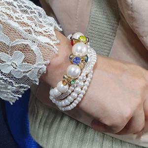 [탈마이야기] 장구 4줄 진주팔찌