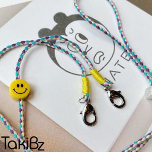 [타키비즈] 옐로스마일 스트랩조절 마스크목걸이(국내생산)