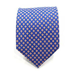 [젠틀안트] 블루 태양패턴 수동 실크넥타이 CT-86