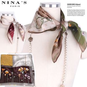 H이니셜체인 사각실크스카프(0SS294)