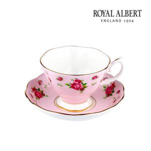 [로얄알버트] 뉴황실장미 커피잔 1인조 (핑크)